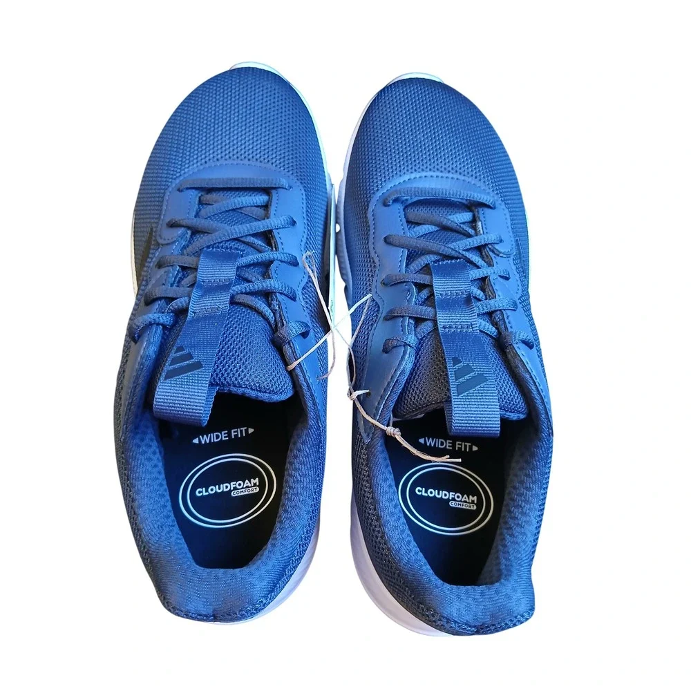 Adidas Cloudfoam Flex Laces Mens Running Shoes Shadow Navy HQ4853 Size 8.5